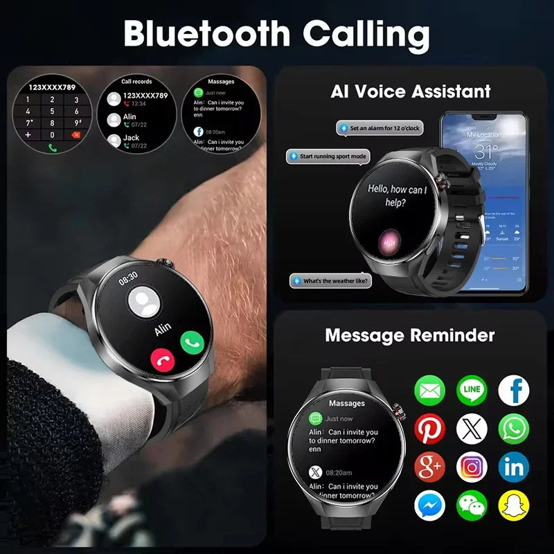 G5 Plus Smartwatch – 1.75" AMOLED with GPS Track & Compass
