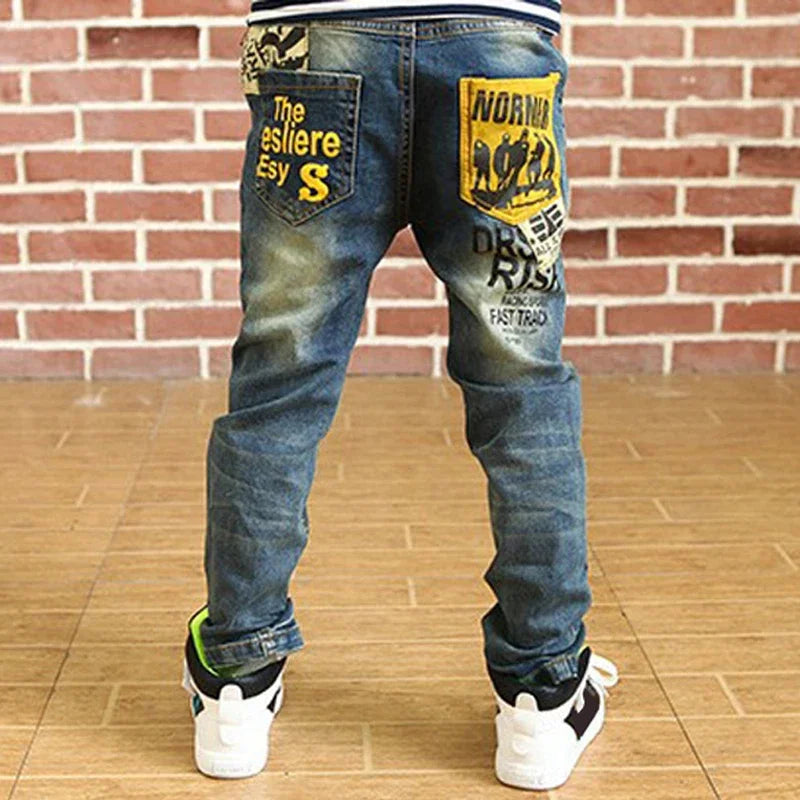 Kids Stretch Skinny Jeans – Elastic Waist Denim (4–13 Years)