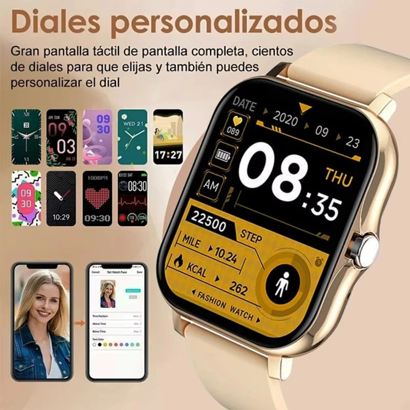 LAXASFIT HD Smartwatch – Calls, Messages & Sport Modes