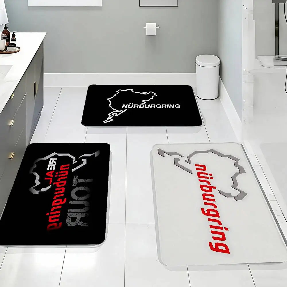 N-Nurburgring Floor Mat Living Room Rug For Bedroom Welcome Mat Outdoor Rug
