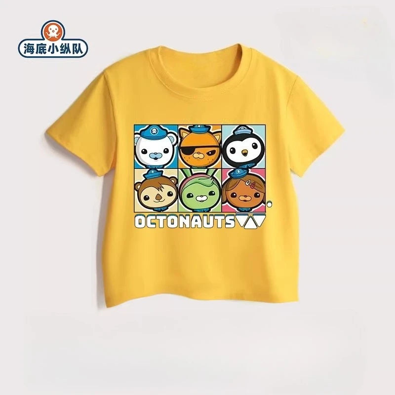 Potdemiel Octonauts Kids 100% Cotton T-Shirt, New Summer Style, Boys & Girls, Casual, Comfortable, Breathable Children's T-Shirt