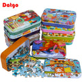 60-Piece Wooden Jigsaw Puzzle in Travel Tin