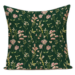 Floral Plants Cushion Cover Flowers Leaves Throw Pillow  Covers for Sofa Car Home Decoration Rose Flowers Pillowcases