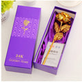 Best Gift For Girlfriend Golden Rose Wedding Decoration Golden Flower Valentine's Day Gift Gold Rose Gold Flower with Box