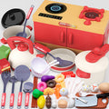Children's Play House Small Kitchen Toy Set for Cutting Vegetables, Cooking and Cooking, Baby Cutting Fruits, Boys and Girls Kitchen Utensils and Stoves