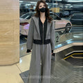 Women's Casual Lounge Set – Hoodie & Wide-Leg Trousers Two-Piece
