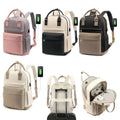 Travel Laptop Backpack – USB Port Multi-Pocket Nylon Rucksack