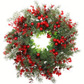 Christmas Wreath 35cm Red Berry Door Garland Festive Decoration