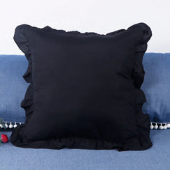 1-Pack  Pillowcases with Ruffles (No Pillow Core ) , Farmhouse French Shabby Romantic Chic Pillow Cover for Bedding