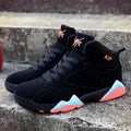 Men's Mid-Cut Basketball Trainers – Thick-Sole PU Leather Shoes