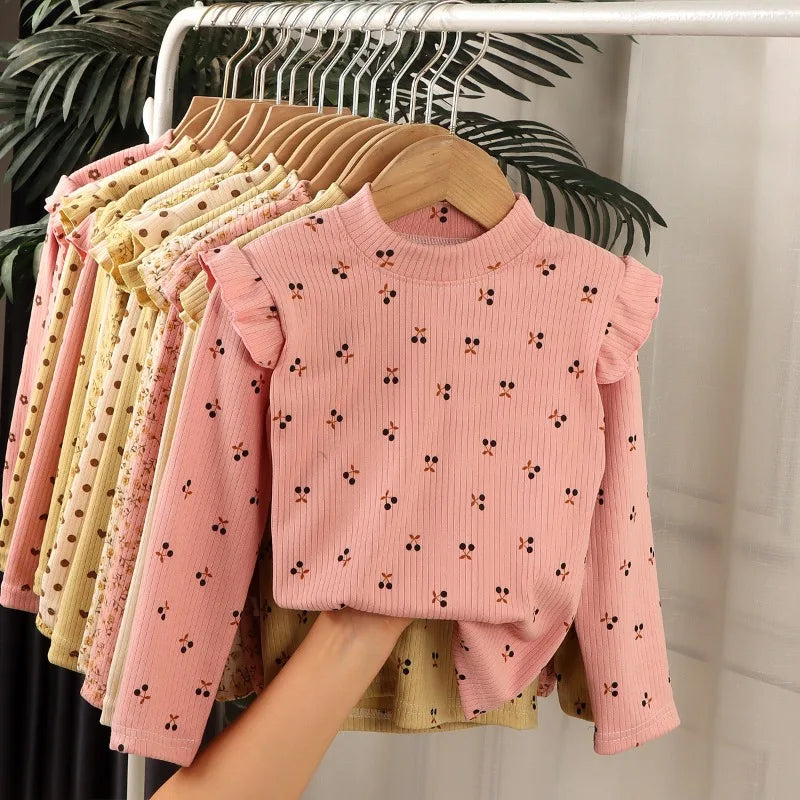 Girls Floral Dots Long-Sleeve T-Shirt (2–10Y)