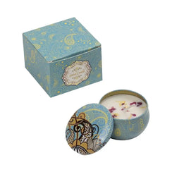 Scented Long Lasting Smokeless Fragrance Candle Jar Soy Candles Crystal Stone Dried Flower Couples Romantic Home Decor