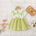 Girls Flower Strap Princess Summer Dress