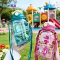 650ml Cute Kids Water Bottle With Straw Free BPA Leakproof Outdoor Portable Children's Cups School Water Bottle for Children