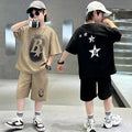 Teen Boys T-Shirt & Shorts Set – Cotton Summer Tracksuit (4–14 Years)