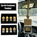 1set Car Air Freshener Pendant Luxury Hanging Perfume Bottle Gift Box Long Lasting Essential Oil Diffuser Rearview Mirror Orname