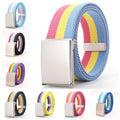 Canvas Military Belt – Adjustable Buckle Belt in Fun Colours