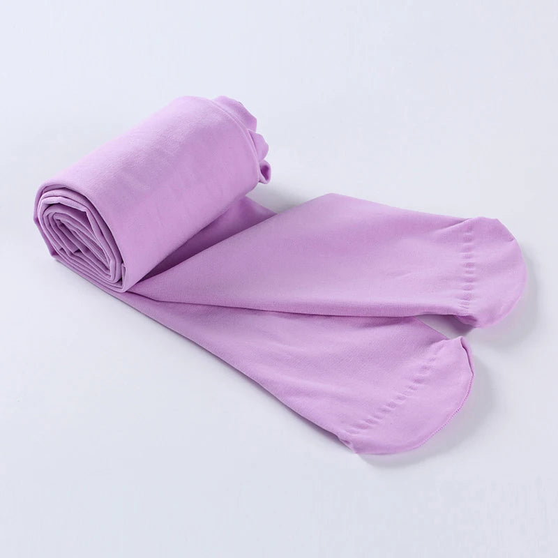 Spring/autumn candy color child tights for baby girl kids velvet white pantyhose stockings for infant student ballet dance socks