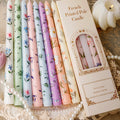 25cm Printed Long Stick Candles Smokeless Decorative Candles for European Style Romantic Candlelight Dinner Wedding Festival