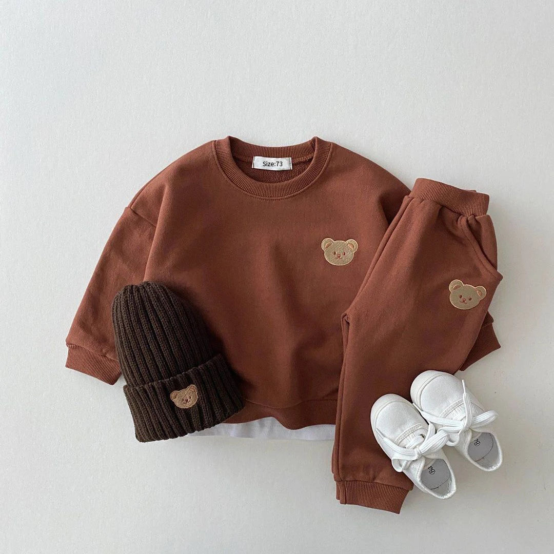 Kids Bear Sweatshirt & Joggers 2-Piece Set