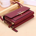 Korean-Style Wallet Handbag – Multi-Card Crossbody Phone Bag