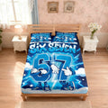 Fun '67' Print Bed Sheet Set 3pc – Kids Meme Bedding (Multi Size)