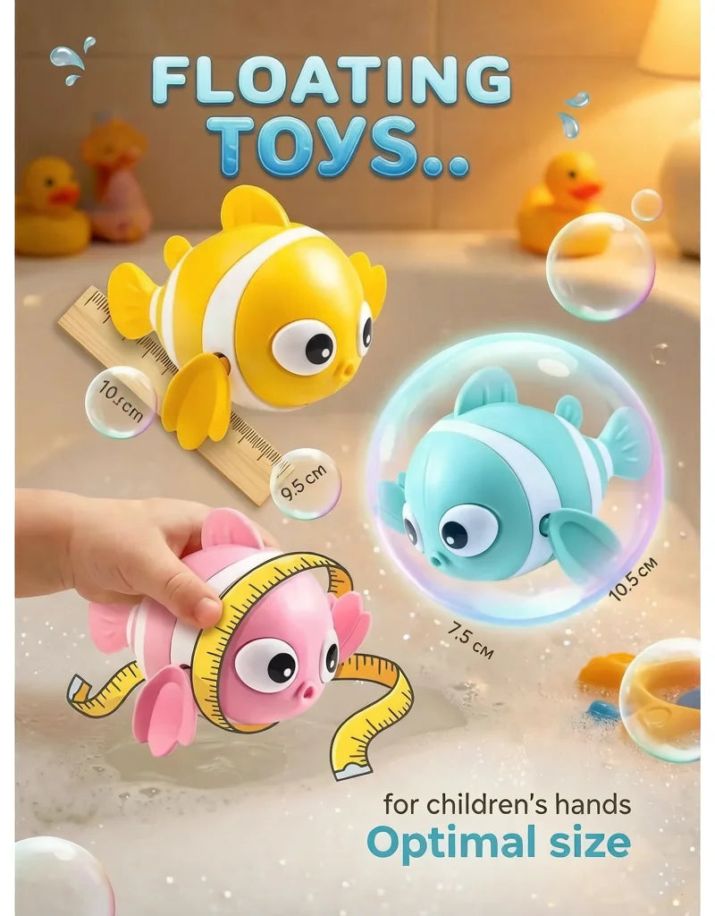Wind-Up Swimming Fish Bath Toy – Splash-Time Fun