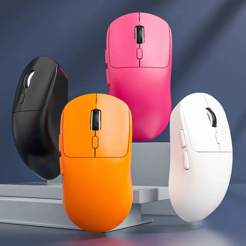 Best-Selling Mute Wireless Mouse 4-Color Rechargeable Ergonomic Game Mouse Dual-Mode Bluetooth Computer Game Mouse  Office Compu