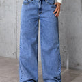Women's High-Waist Wide-Leg Jeans – Loose Straight Fit (S–5XL)