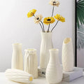 Nordic Plastic Vase – Simple Modern Flower Pot