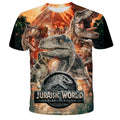 Kids 3D Animal Print T-Shirt – Dinosaur & Shark Summer Tee