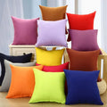 Candy Colour Cushion Covers – Solid Cases for Home & Car