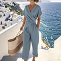 Two-Piece Summer Co-Ord Set – Short Sleeve Top & Trousers