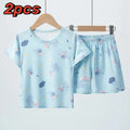 Kids 2-Piece Cotton Summer Shorts Set