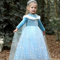 Girls Velvet Ice-Princess Party Dress