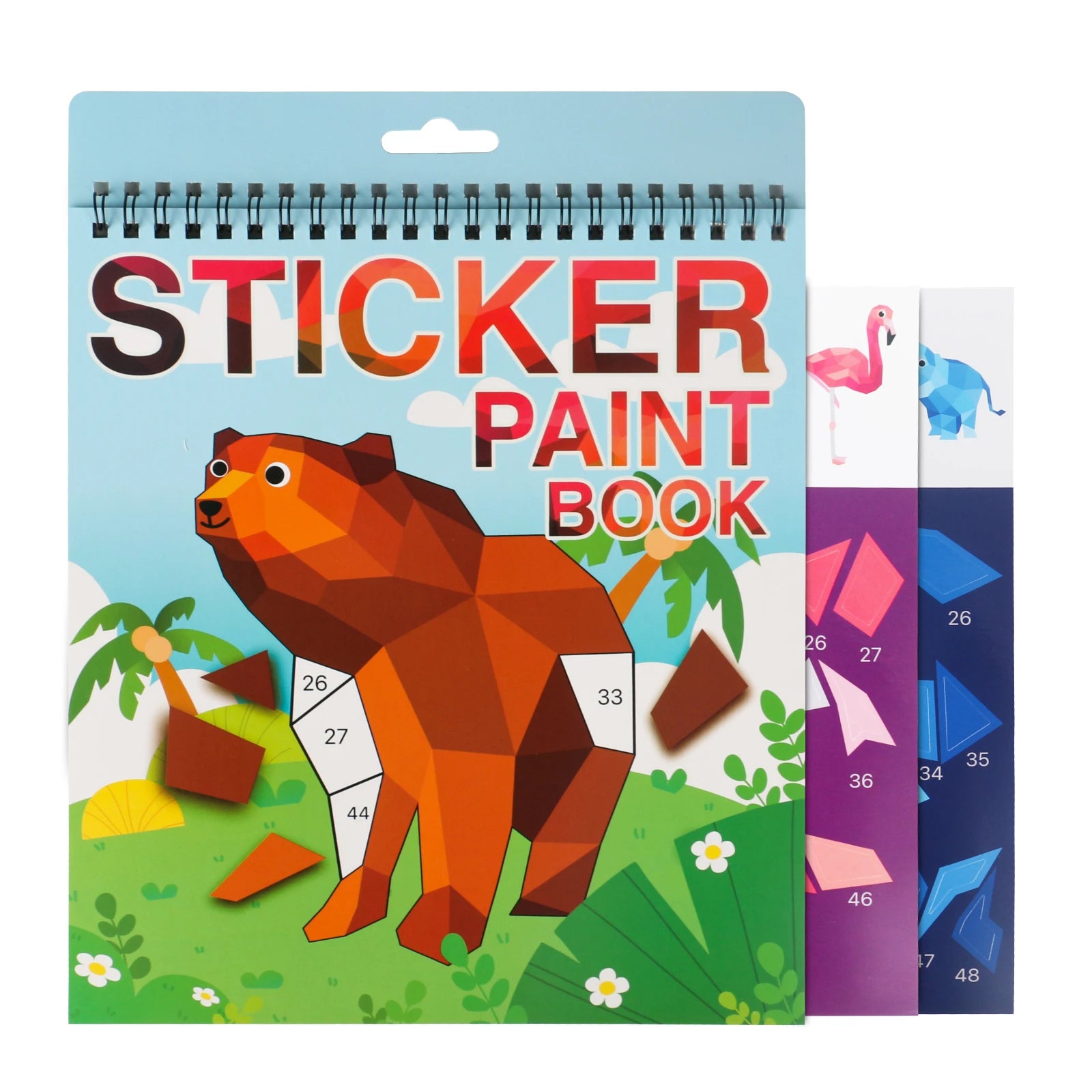 Sticker-by-Number Activity Book – Ages 4–8