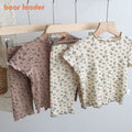 Girls Flower Print Top & Trousers Set – Casual Summer Two-Piece
