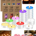 10 pieces of non-fire-varnish tea wax, hot tea candles, decorative candles for festivals, parties, weddings and celebrations