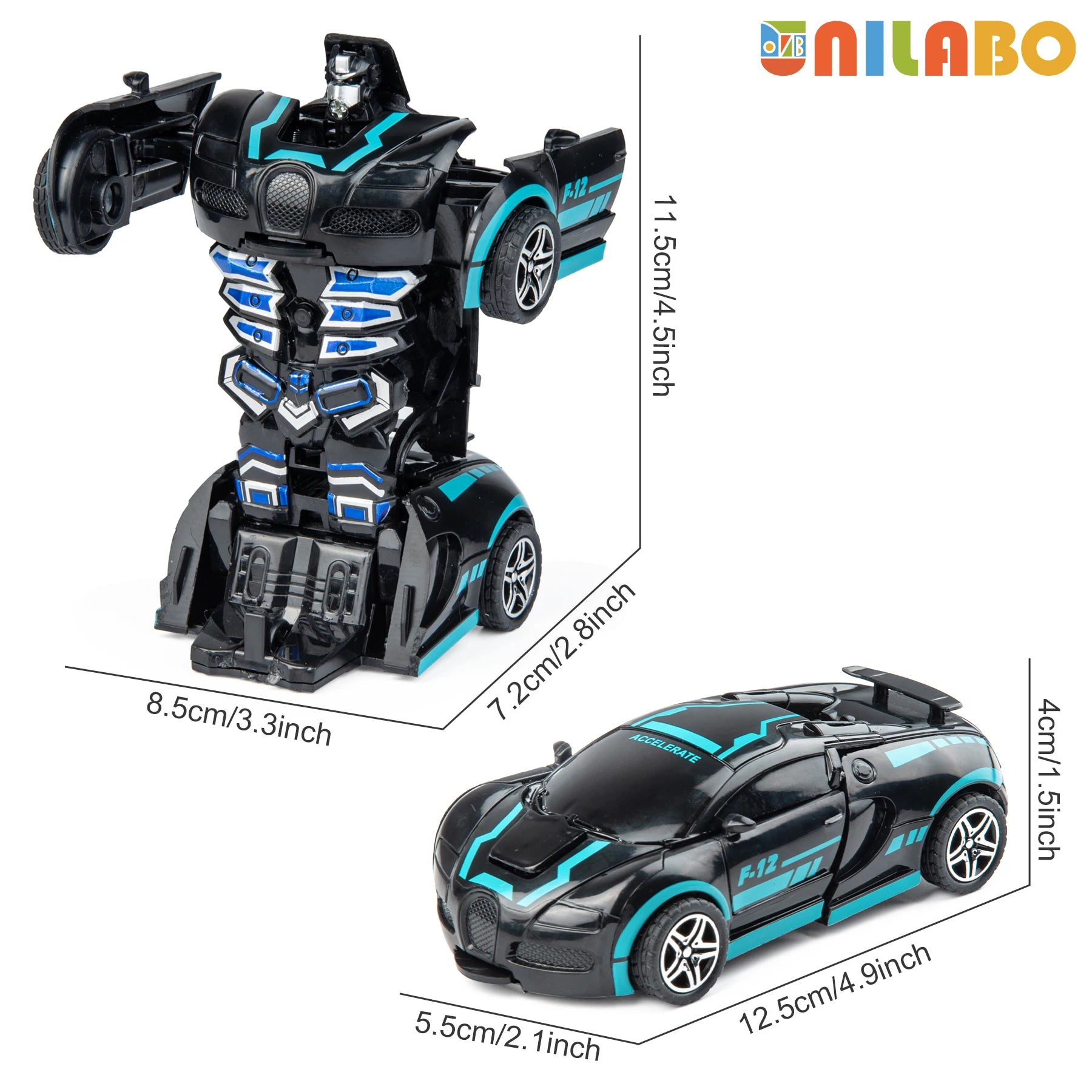 2-in-1 Transforming Robot Sports Car