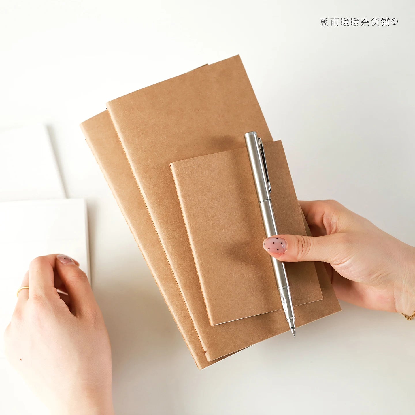 Minimalist Notebook with High Aesthetic Value, Vintage Simple Style, Blank Grid and Lined Pages, Tn Journal Notebook