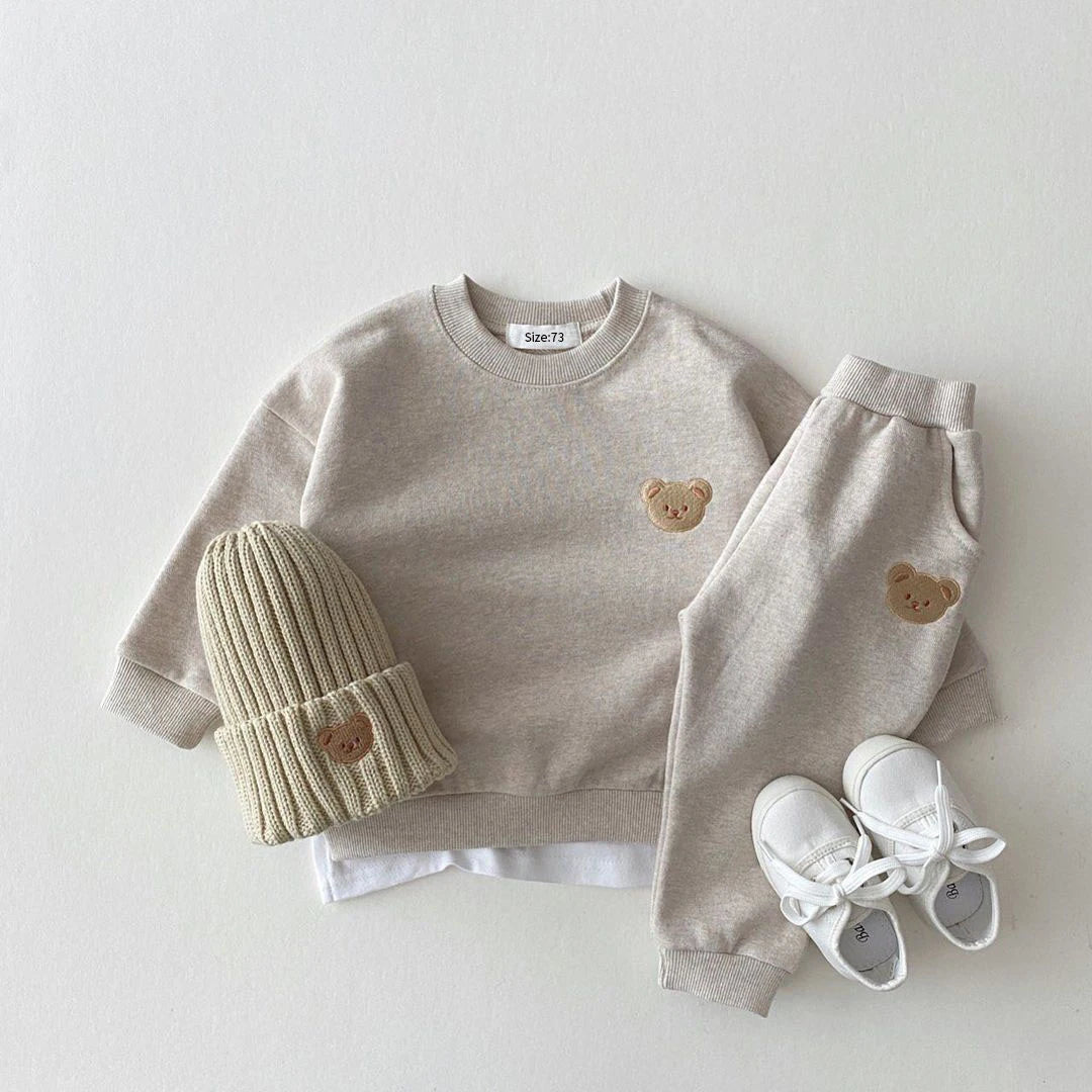 Kids Bear Sweatshirt & Joggers 2-Piece Set