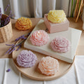 1pc Handmade Peony Flower-Shaped Scented Candle with Long-Lasting Fragrance for Home Decor & Relaxation Ideal for Bedroom/Spa