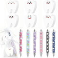 18Dental Assistant Gift Set（Contains tooth-shaped sticky notes and ballpoint pen）——Fun Dental Hygienist Office Supplies，Suitable