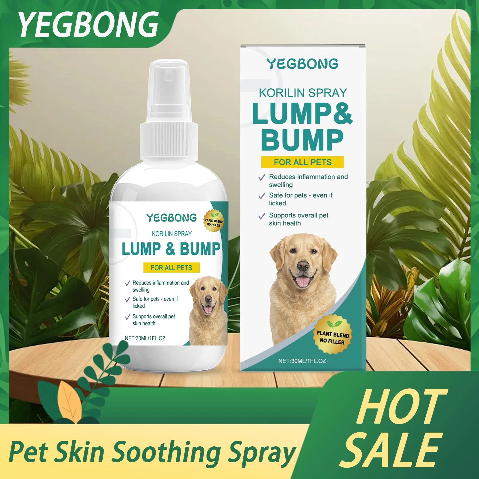 Pet Skin Soothing Spray Promote Skin Repairing Soothing Skin Discomfort Relieve Scratching Troubles Pet Skin Anti Itching Spray