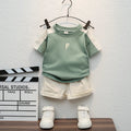 Baby Boys T-Shirt & Cargo Shorts Set – Summer Two-Piece Outfit