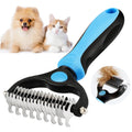 Pet Deshedding Brush – Fur Knot Cutter & Grooming Comb