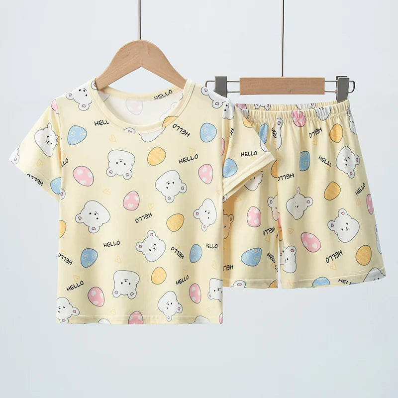 Girls 2-Piece Summer Tee & Shorts Set