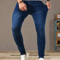 Men's Slim-Fit Skinny Jeans – Classic Blue Street Denim
