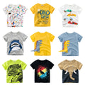 Boys Cartoon Print T-Shirt – Soft Cotton Summer Tee (2–8 Years)
