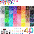 40-Colour Rhinestone Craft Kit – 3mm Gems for DIY Bedazzling